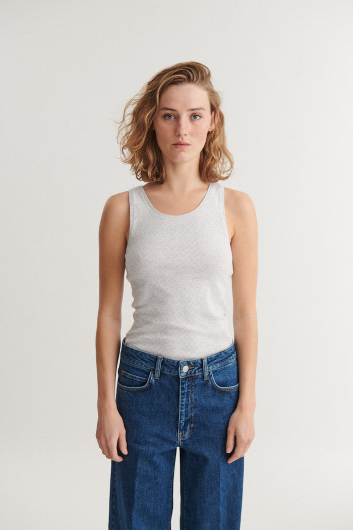 Basic Apparel Arense Tank Toppe 318 Light Grey Mel.